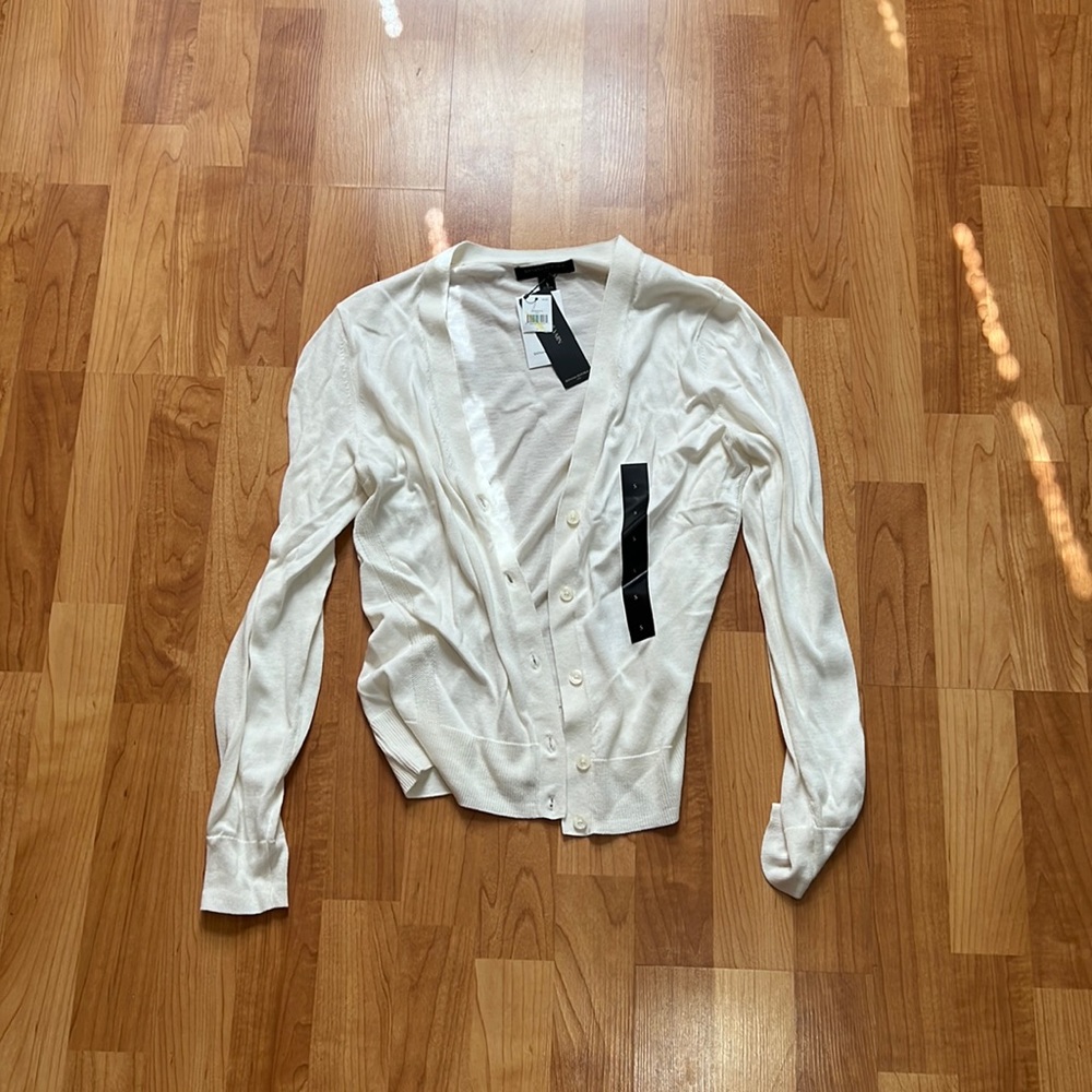 NWT Banana Republic size small white cardigan